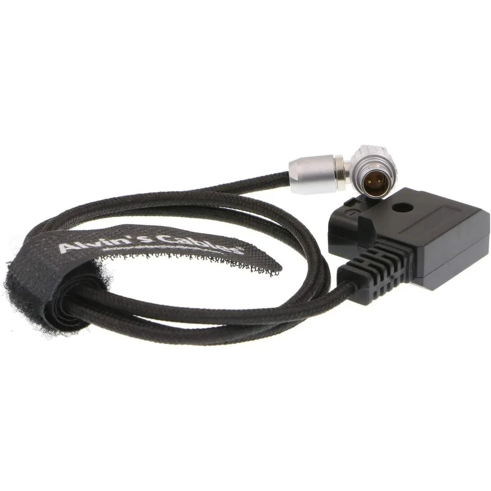 Anton D-TAP to 2 pin Male Power Cable for Teradek ARRI (Right Angle 2 Pin Flexible Cable)