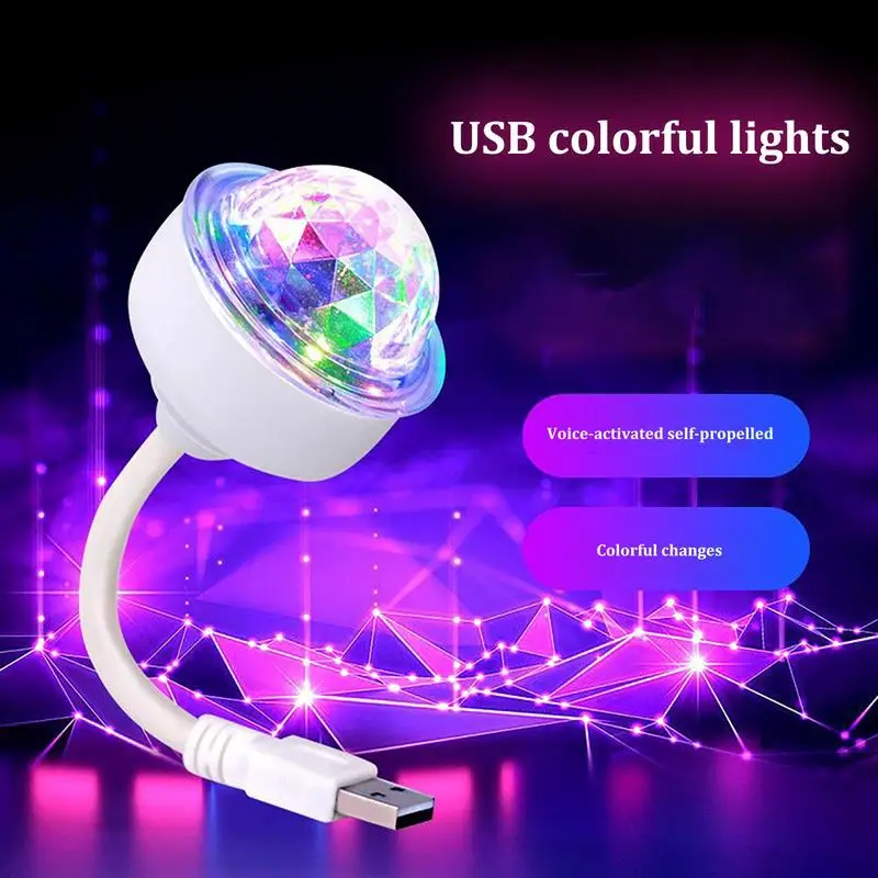 

USB Mini LED Disco DJ Stage Light Portable Family Party Ball Colorful Light Bar Club Stage Effect Lamp Mobile Phone Lightings