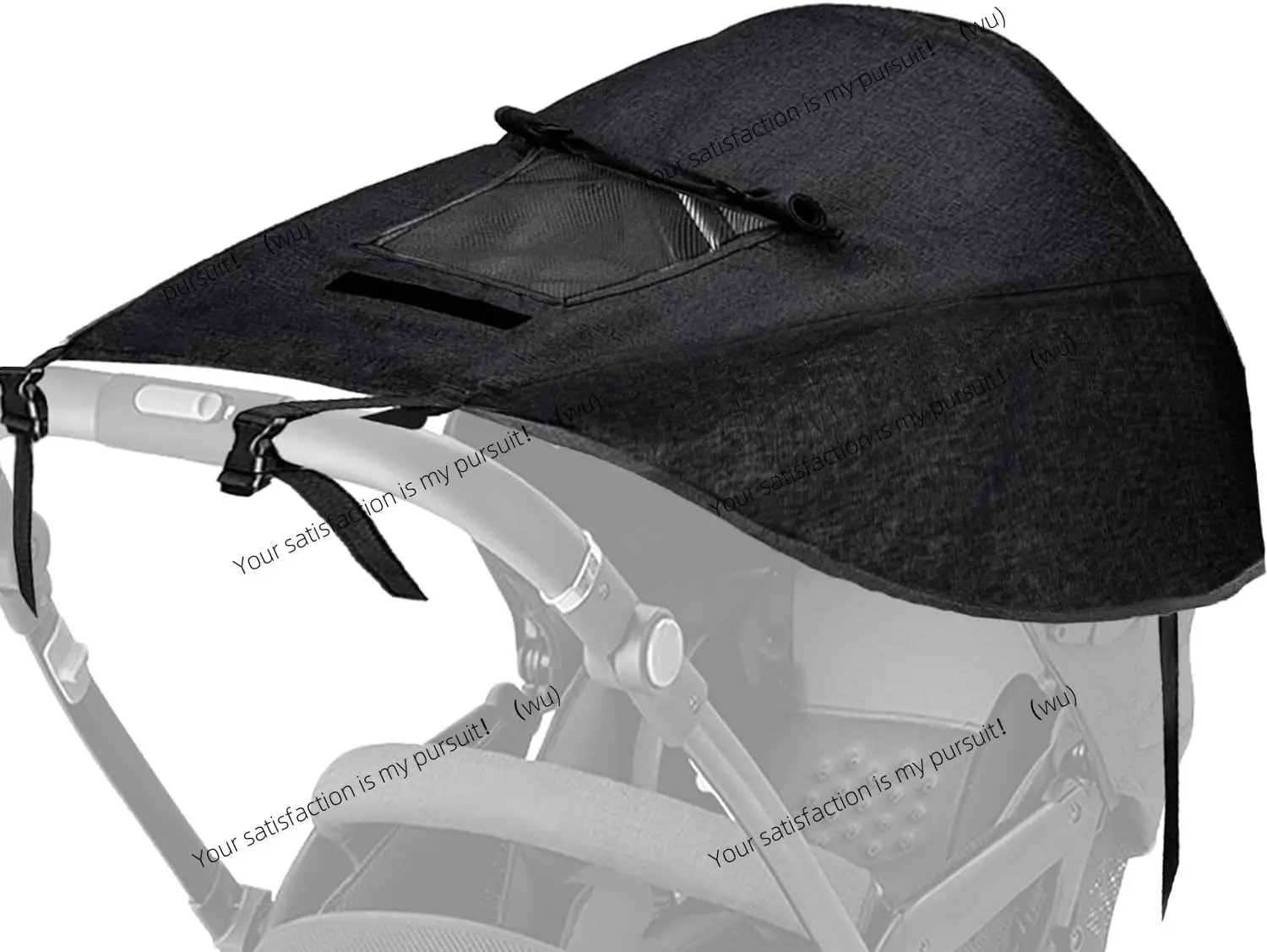 UPF50+ Stroller Sun Shade Canopy Anti-UV Breathable Sun Visor Cover Universal Baby Cart Accessory