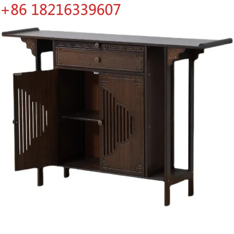 Solid Wood Altar Buddha Shrine Household Buddha Shrine Incense Burner Table Altar Altar Small Buddha Table
