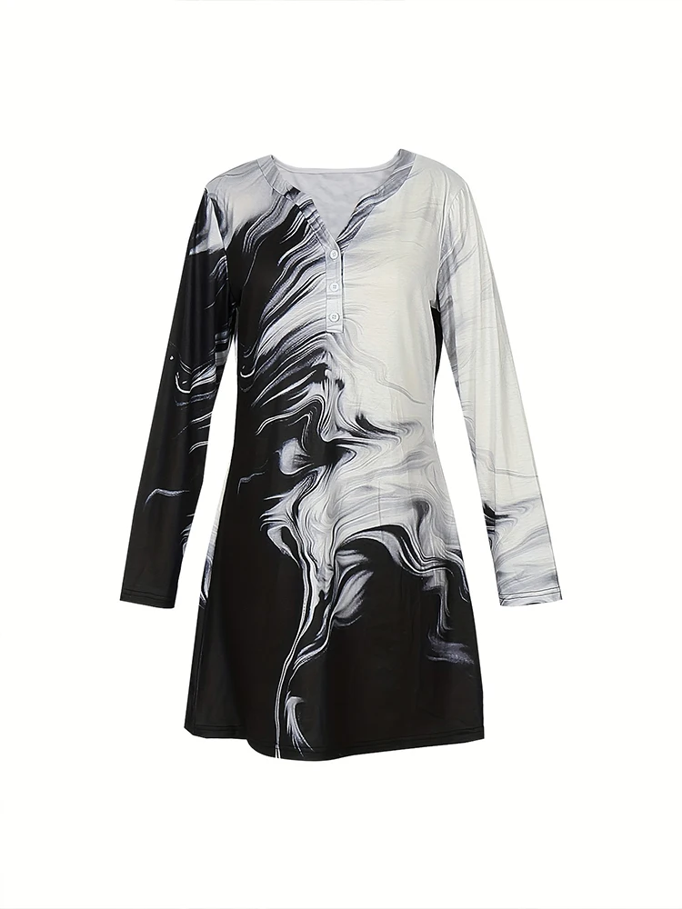 2024 Summer New Women's Mixed Colours Printed T Shirt Dresses Fashion Short Sleeve Perfect for Spring and Summer Occasions