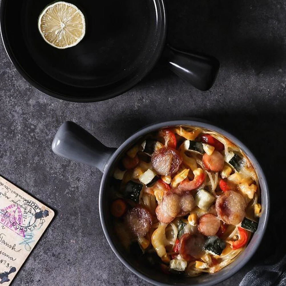 

2 шт. керамический противень для выпечки, экологически чистый, практичный, для домашней пекарни, серая круглая керамическая тарелка для выпечки