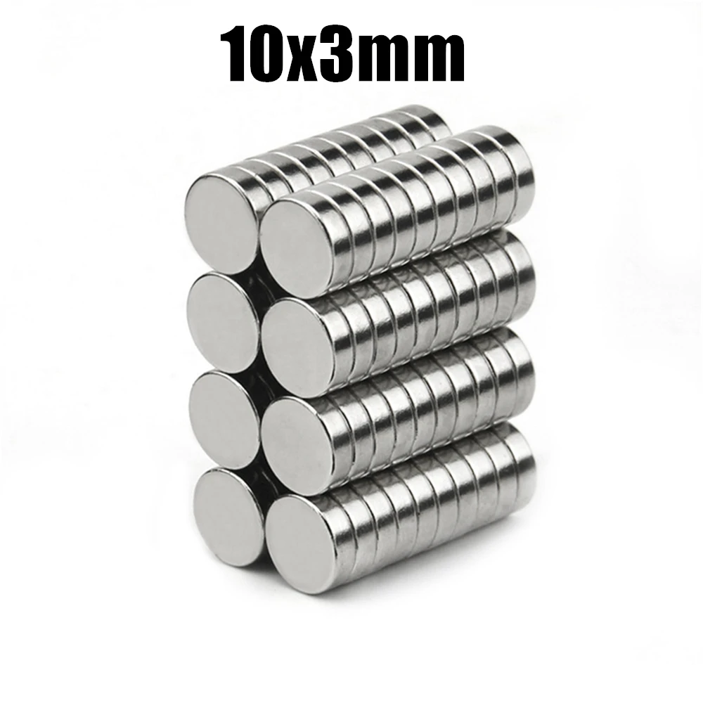 Dia 10Mm Super Strong แม่เหล็ก NdFeB Neodymium ขนาดเล็กบางแม่เหล็กถาวร N35