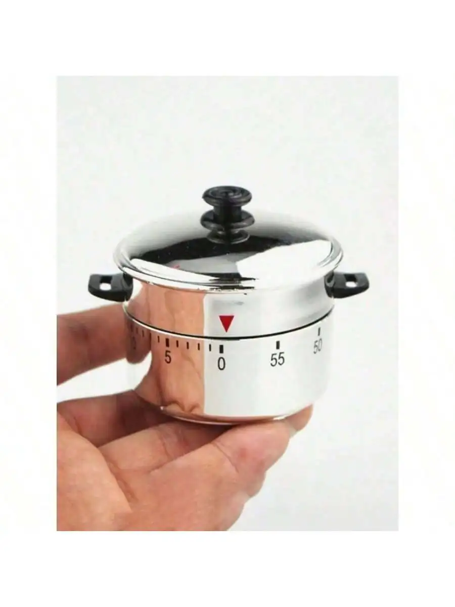 1pc relógio temporizador de cozinha, temporizador mecânico em forma de chaleira, acessórios de cozinha, gerenciamento de tempo do estudante, temporizador de lembrete mecânico