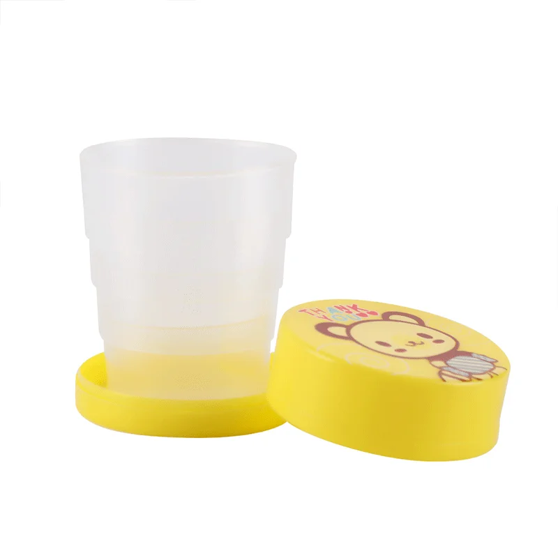 Portable Foldable Cup, Travel Office, School, Retractable Drinking Cup, Tea Cup, Coffee Cup with Lid, Reusable Mouthwash Cup