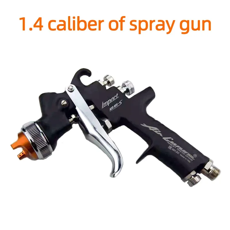 Pistola pulverizadora japonesa ANEST IWATA para coche, boquilla de 1,4mm, pulverizador de pintura de olla superior, alta atomización, protección del medio ambiente, 600ml