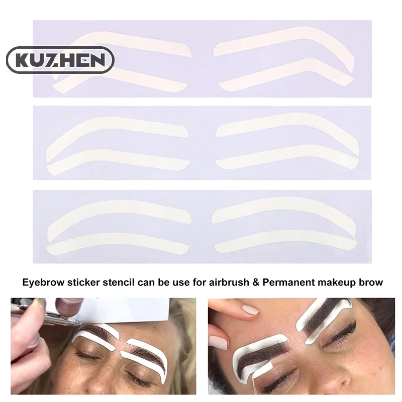 EyeblogugStbbles-Autocollant pour la position des sourcils, bande en forme de sourcil, autocollant auxiliaire pour microblading