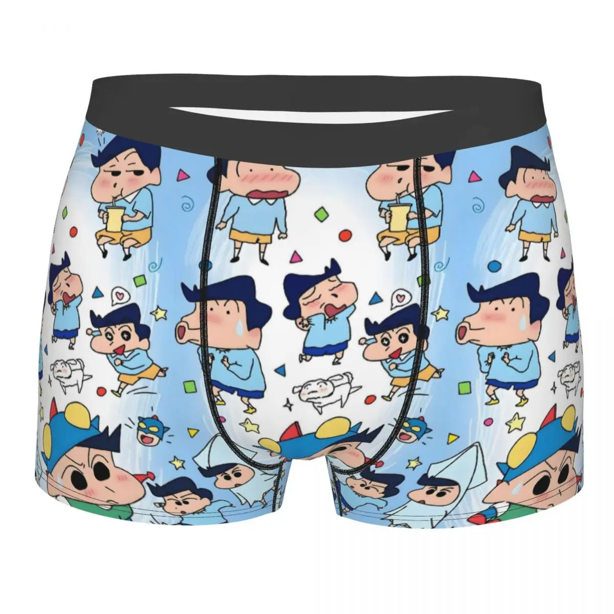 Personalizado masculino Cool C-Crayones Shin-chanes ropa interior Manga Boxer calzoncillos pantalones cortos elásticos bragas calzoncillos