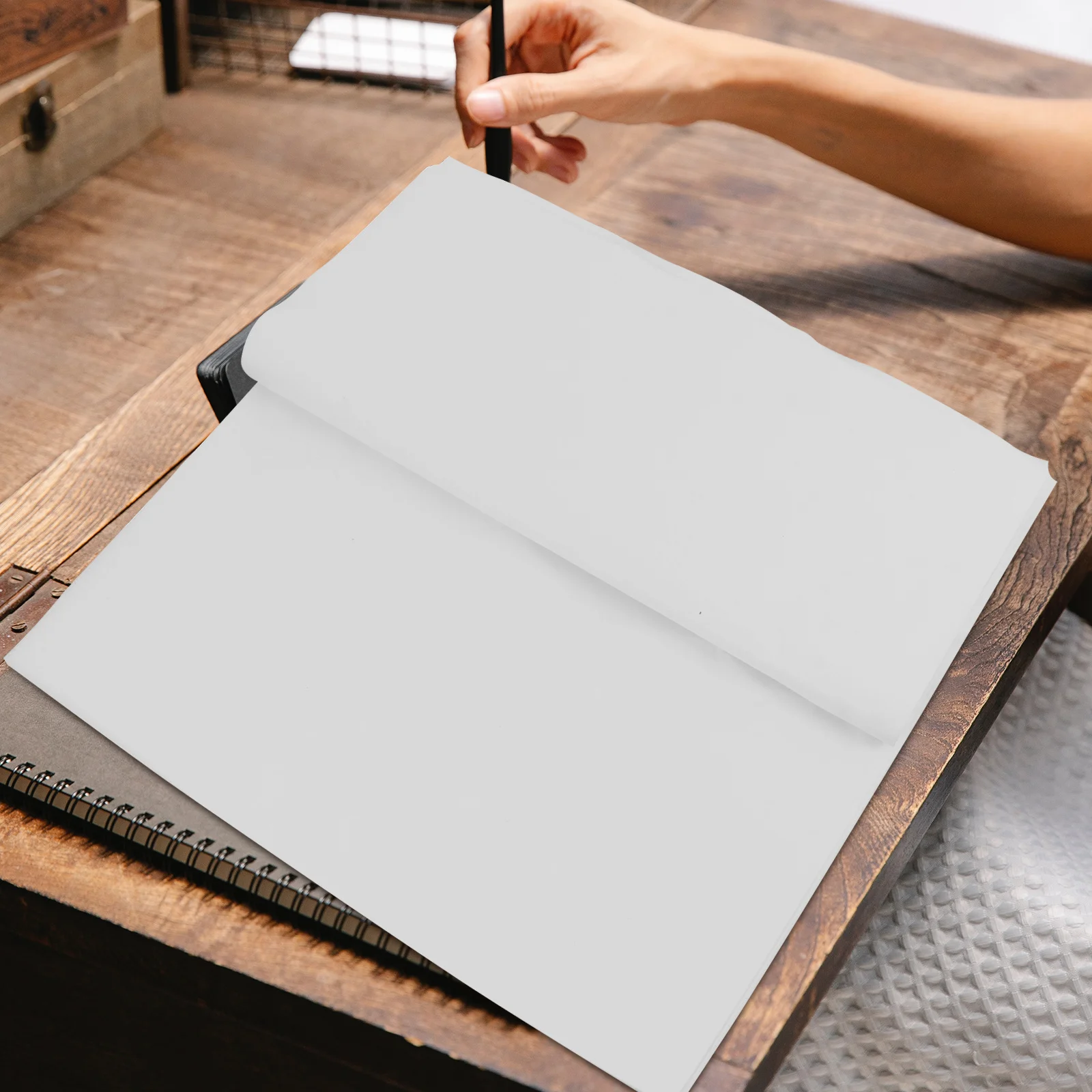 50 Sheets A3 Rice Paper for Painting Printing Decoupage Chinese Xuan Ink Craft Hot Stamping Practice White Manual