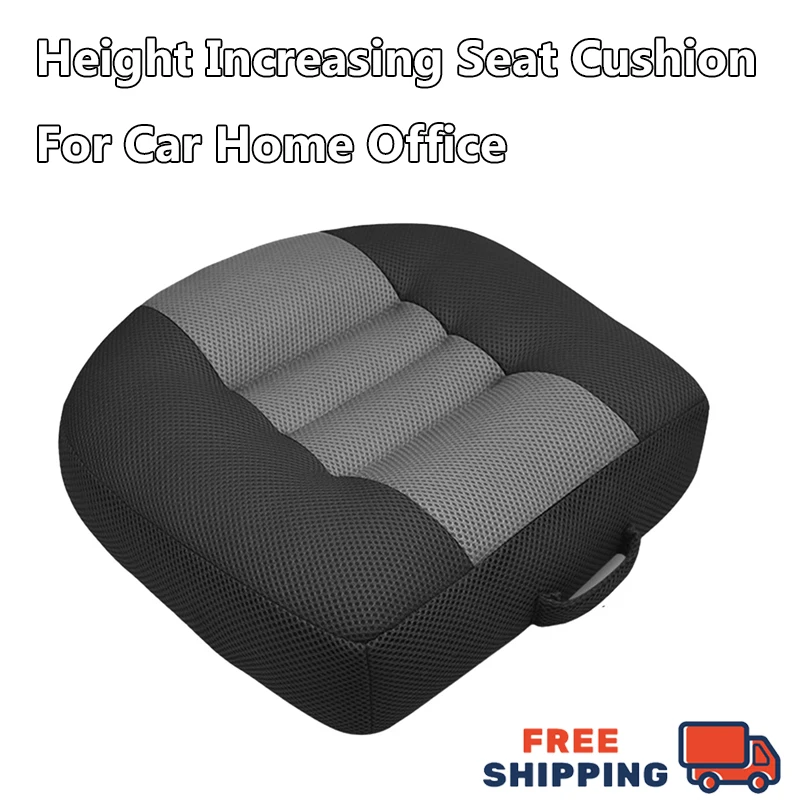

Car Seat Cushion Driver's Seat Height Boost Mat Breathable Cotton Seat Heightening Cushion For Office Home Car Use