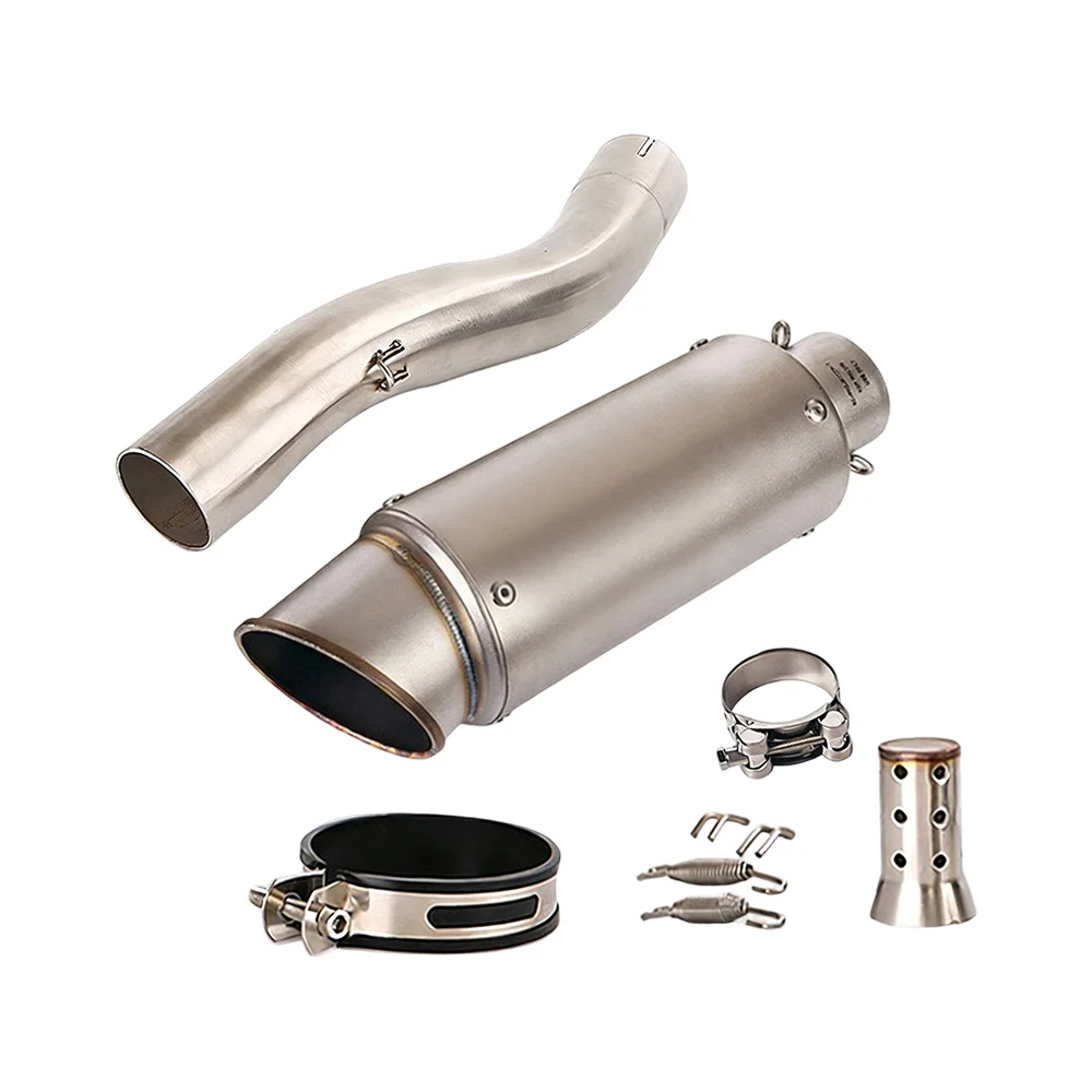 Slip-On für Kawasaki Ninja ZX10R 2004-2005 Auspuff Mittelrohr Endrohr Ersatz Schalldämpfer Auspuffrohre Schalldämpfer – Detail 7
