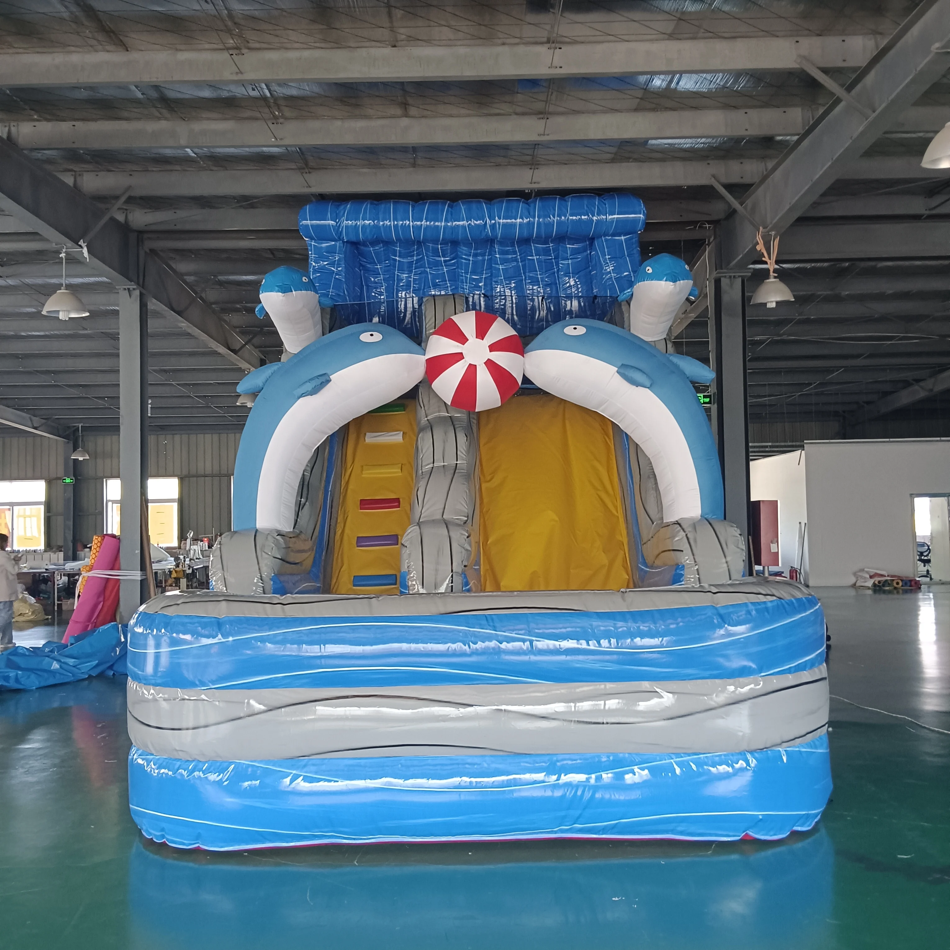 

Home Garden Play Equips Mini Inflatable Slide, Jumping Castle Bouncy Slide