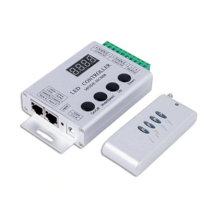 HC008 Programmable LED Controller 133 Effect Mode RF Control 2048 LED Pixel For WS2811 WS2812 RGB LED Strip Light Tape