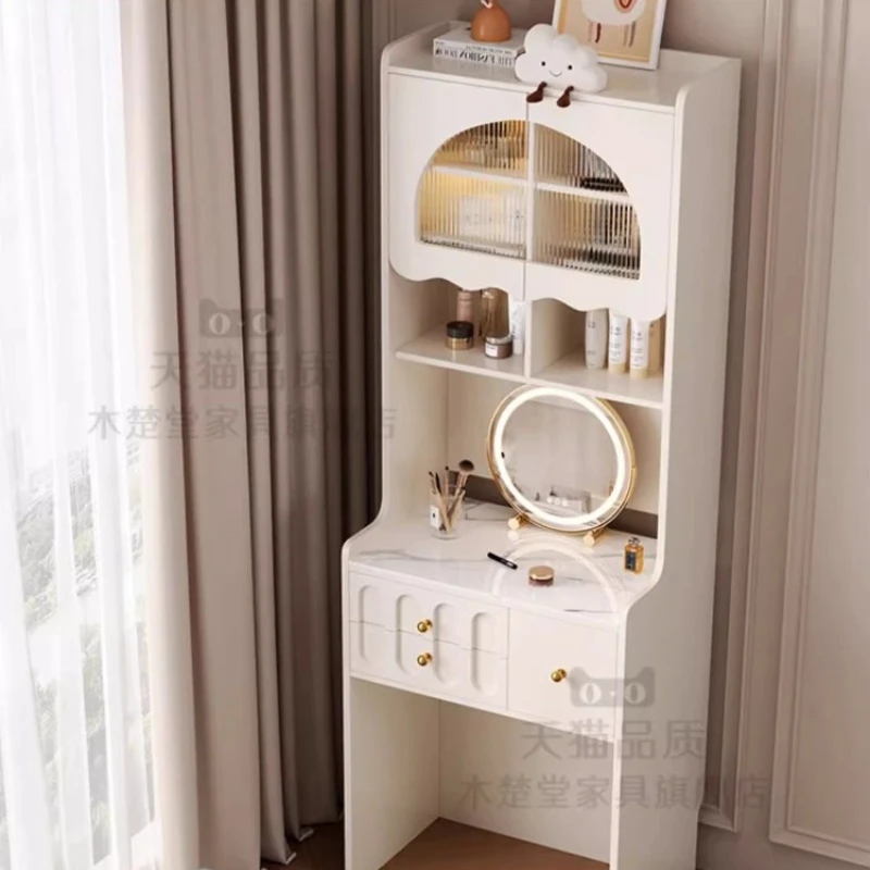 

Mirror White Storage Dressing Table Wood Luxury Minimalist Home Dressing Table Drawers Minimalist Mueble Dormitorio Furnitures