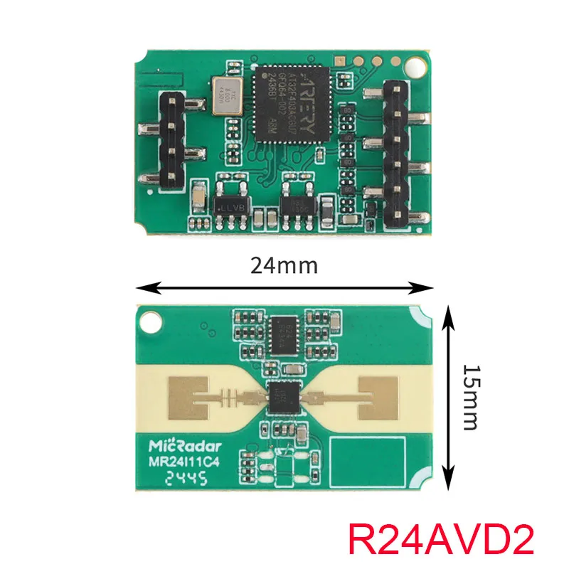 R24AVD2 R24FTT1 R24FTT2 24G Millimeter Wave Radar Module Presença Humana Distância Movimento Percepção Sensor Detecção Radar