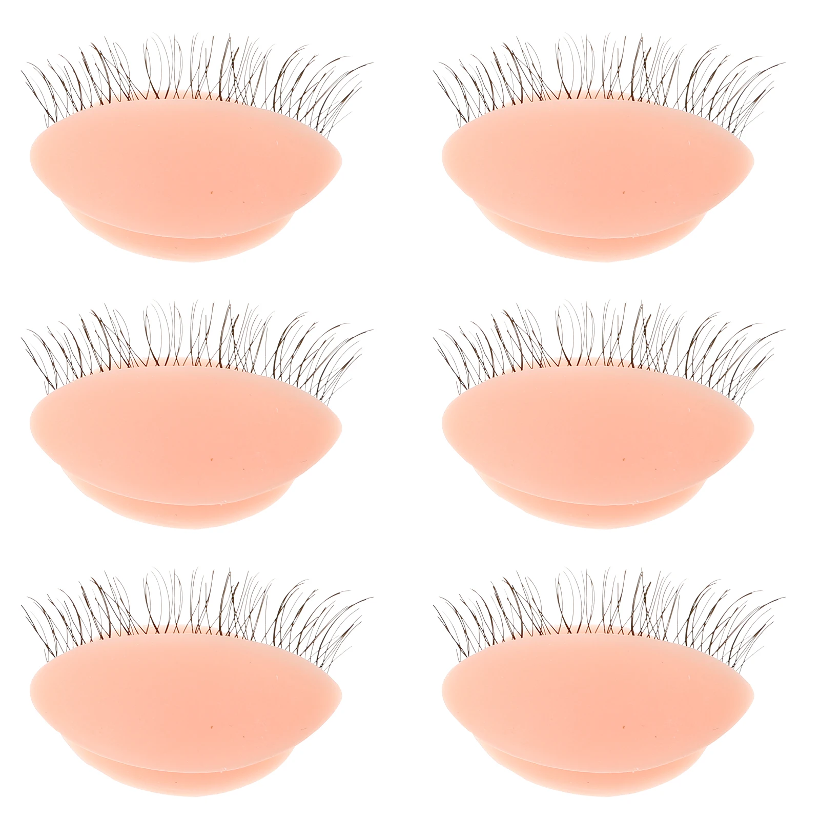 Afneembare oogleden voor wimperoefeningen Realistische siliconen wimperverlenging Mannequin Verwijderbare oefenogen Herbruikbaar