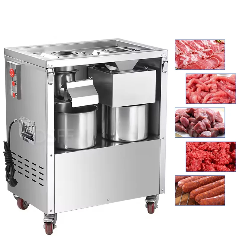 

Multi Functional Meat Grinder Commercial Meat Grinder Commercial Fresh Meat Shredder/Slicer Stainless Steel Meat Cutter