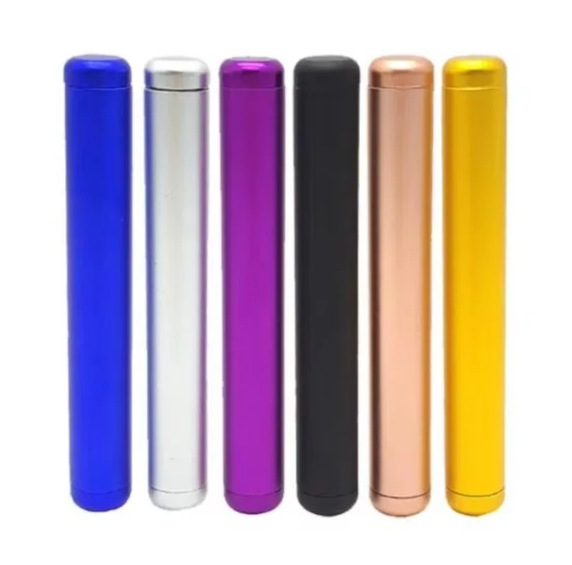 

110MM Aluminum Cigar Airtight Container Tube Travel Storage Cigarette Holder Smell Proof Waterproof Smoking Accessories