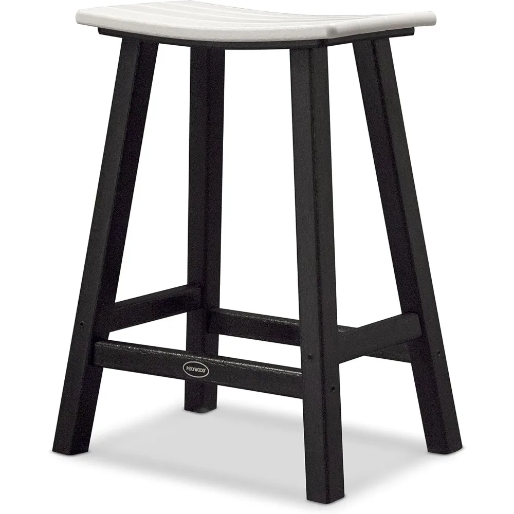 

Bar Stool Counter Stool, Black/White