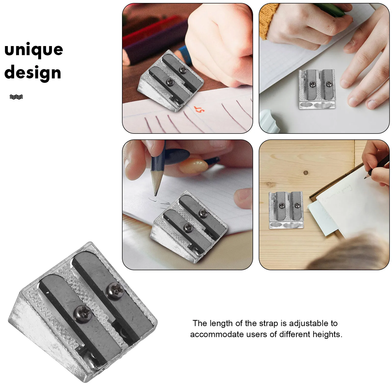 

12Pcs Metal Pencil Sharpeners Manual Aluminum Alloy Sharpener Small Lightweight for School Office Pencil Sharpeners