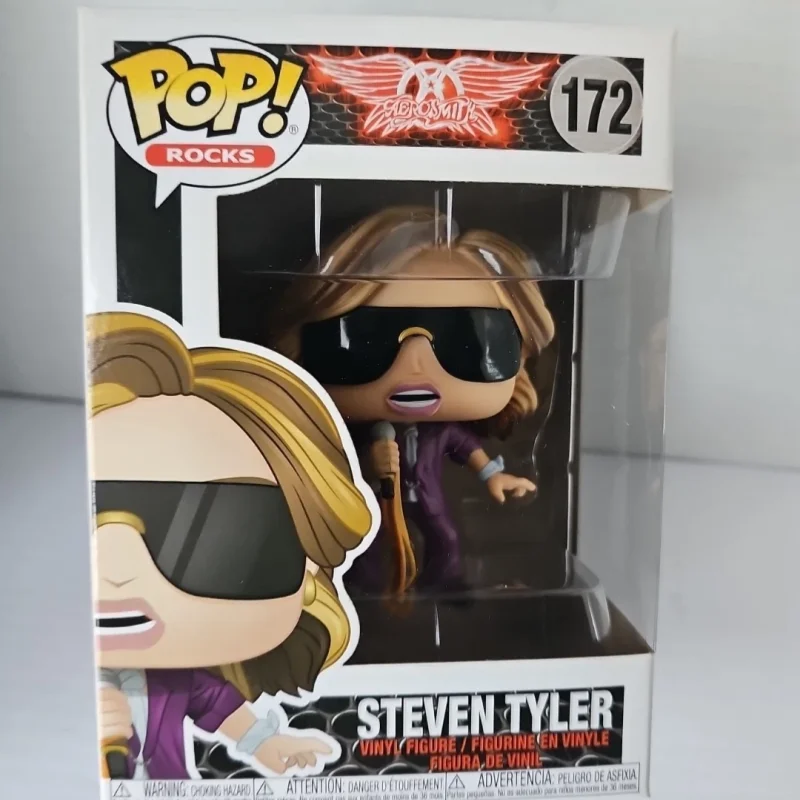 

Official Genuine Rocks Steven Tyler #172 Action Figure Funko Pop Sculpture Doll Decor Model Collect Limited Edition Toys Gift