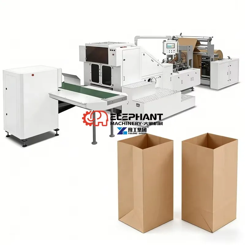 Factory Direct Fully Automatic Paper Bag Making Machine Industrial Production Line High Efficiency Paper Bag Equipment