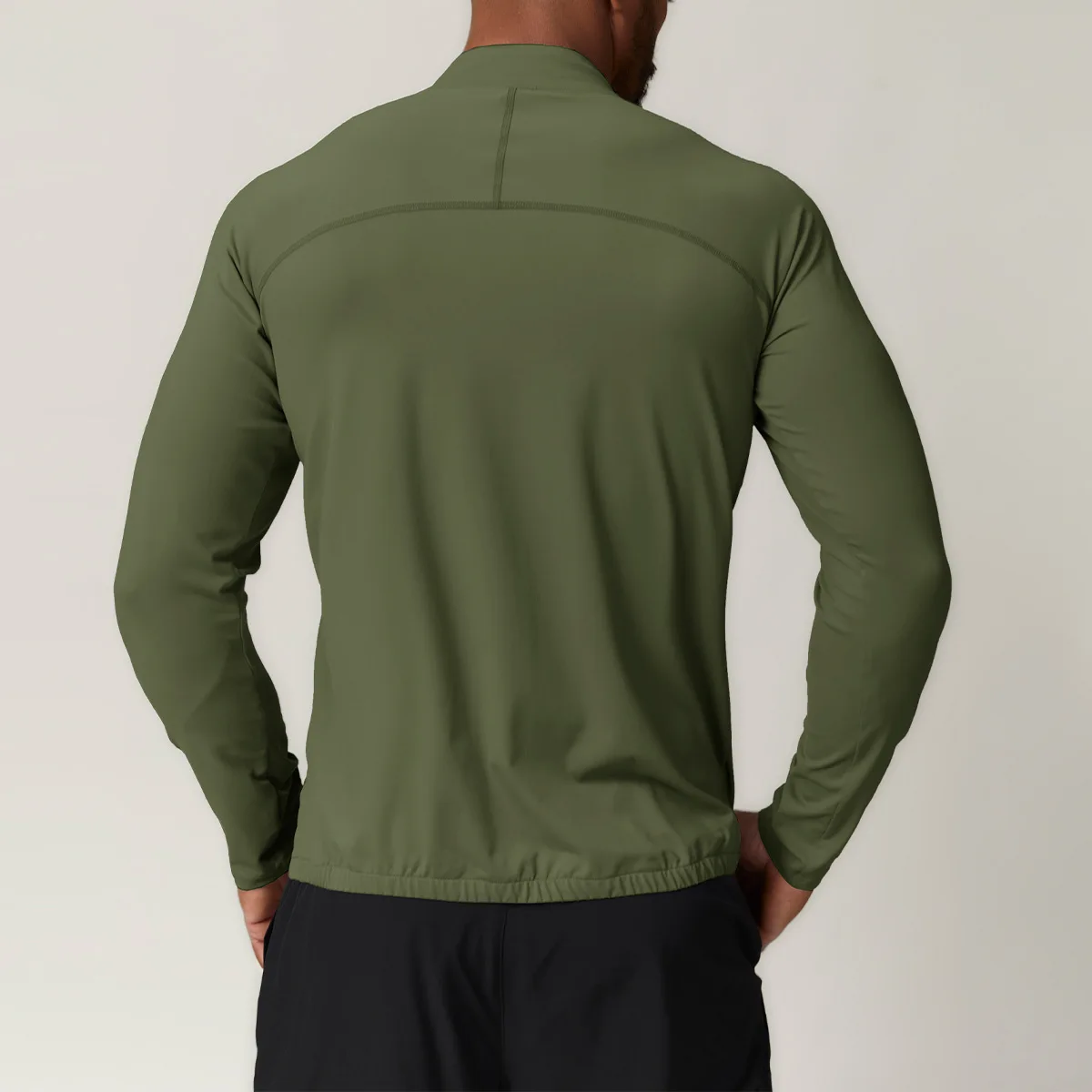 Men's Solid - Color Versatile Warm  Athletic & Outdoor Stretchable, Breathable and Sweat-wicking Jacket.