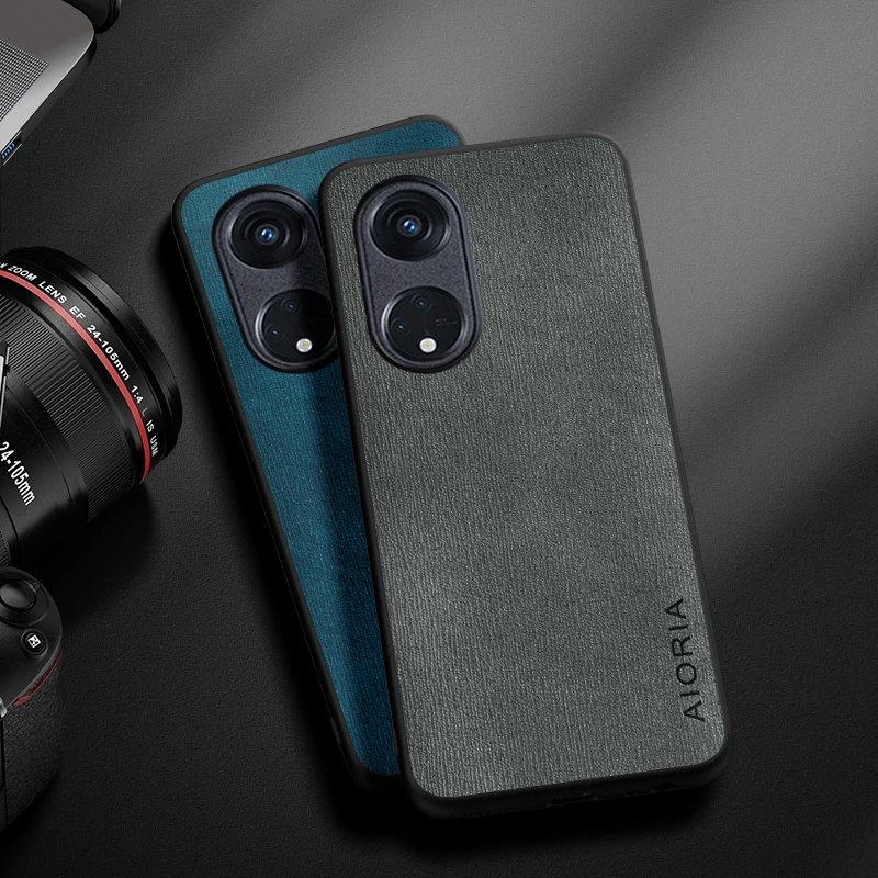 

Чехол для Oppo Reno8 Pro Plus Lite Z Design, простой, легкий, прочный кожаный чехол с текстурой дерева для Oppo Reno8 T 4G 5G, чехол