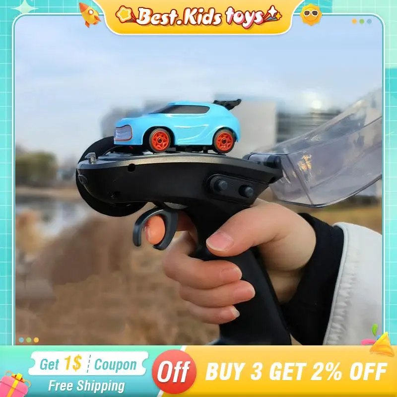 2.4G RC Mini Racing Car Portable Desk Drift High Speed Four-wheel Drive Remote Control Pickup Truck Vehicle With Lights Kids Toy