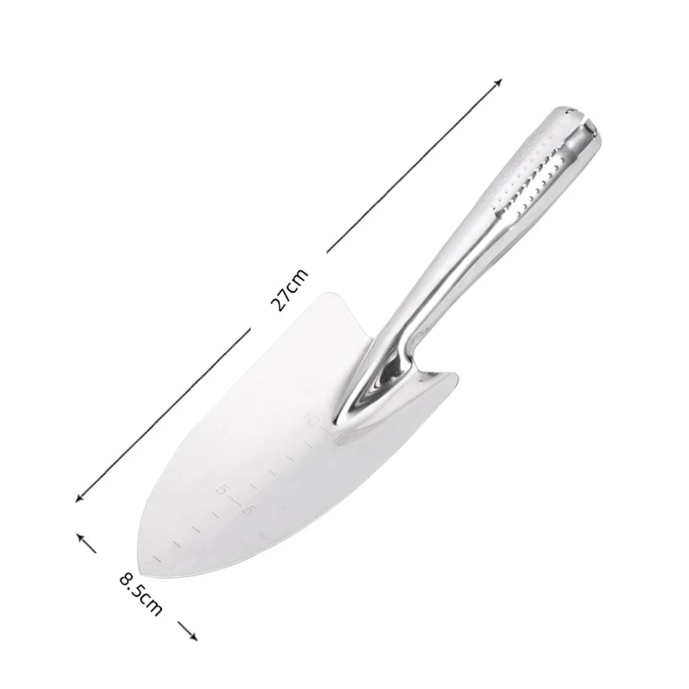 Garden Shovel Stainless Steel 1 or 4 Pieces Small Wide Square Narrow Fork Spades for Planting Transplanting Digging