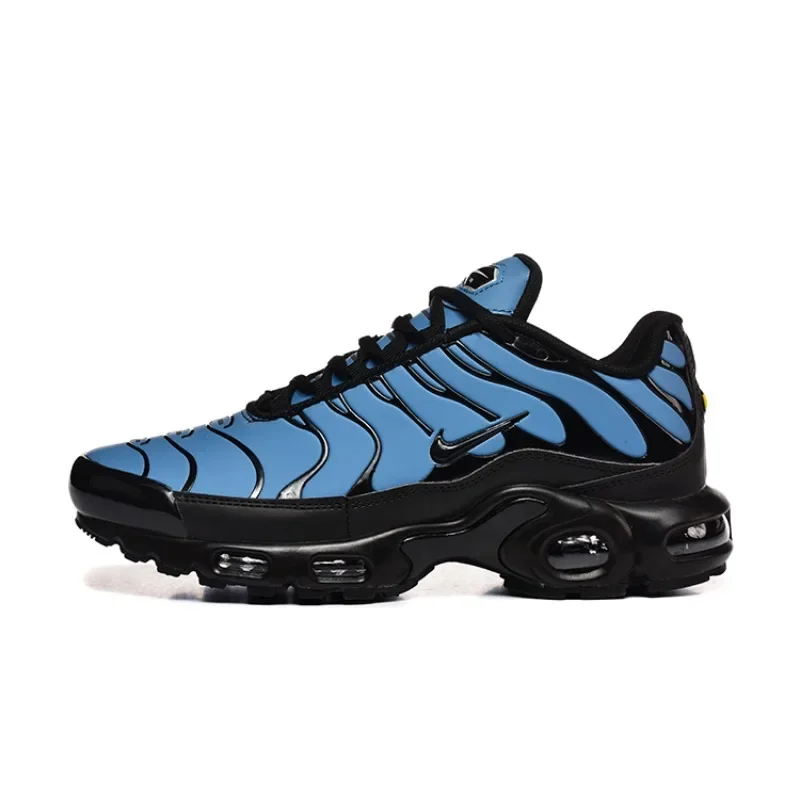 

Nike Air Max Plus Men's Running Shoes, Low Cut, Casual, Height Increasing, Breathable, Shockproof, Latest Sneakers, Blue/Black