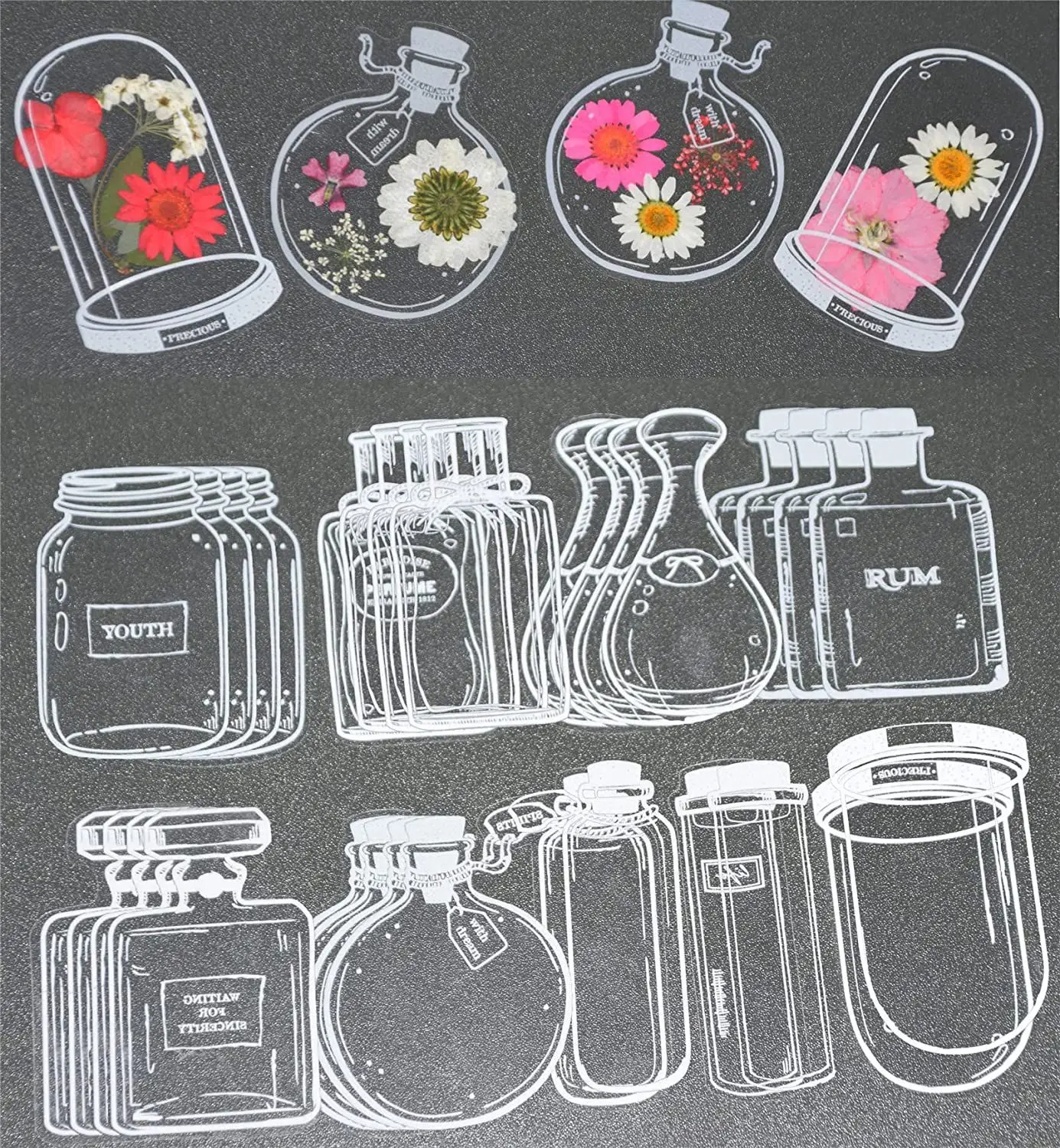 

Прозрачные засушенные Цветочные закладки для книг «сделай сам», 30 шт., закладки для книг, новый рисунок детской бутылки с рисунком