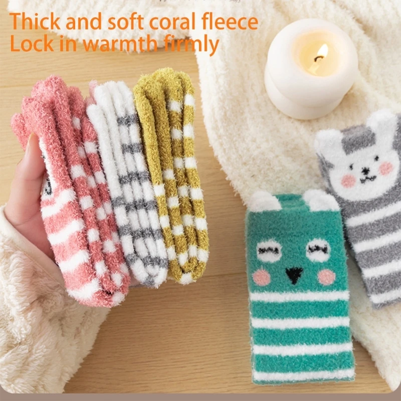 Thicken Warm Thigh High Socks for Baby 0-3Year Warm Winter Thick Terry Cloth Socks Stockings for Boys and Girls