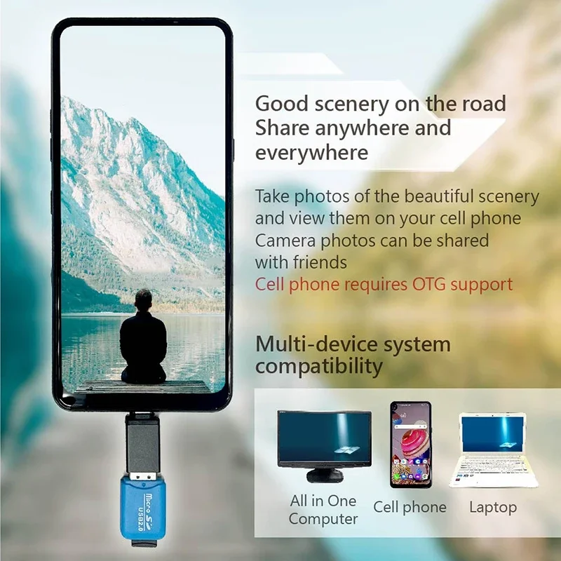 【จัดส่งรวดเร็ว】เครื่องอ่านการ์ด Micro SD USB 2.0 สําหรับกล้องโทรศัพท์หน่วยความจําแฟลชการ์ดหน่วยความจํา A1 TF/เครื่องอ่านการ์ด SD สําหรับแล็ปท็อปพีซี
