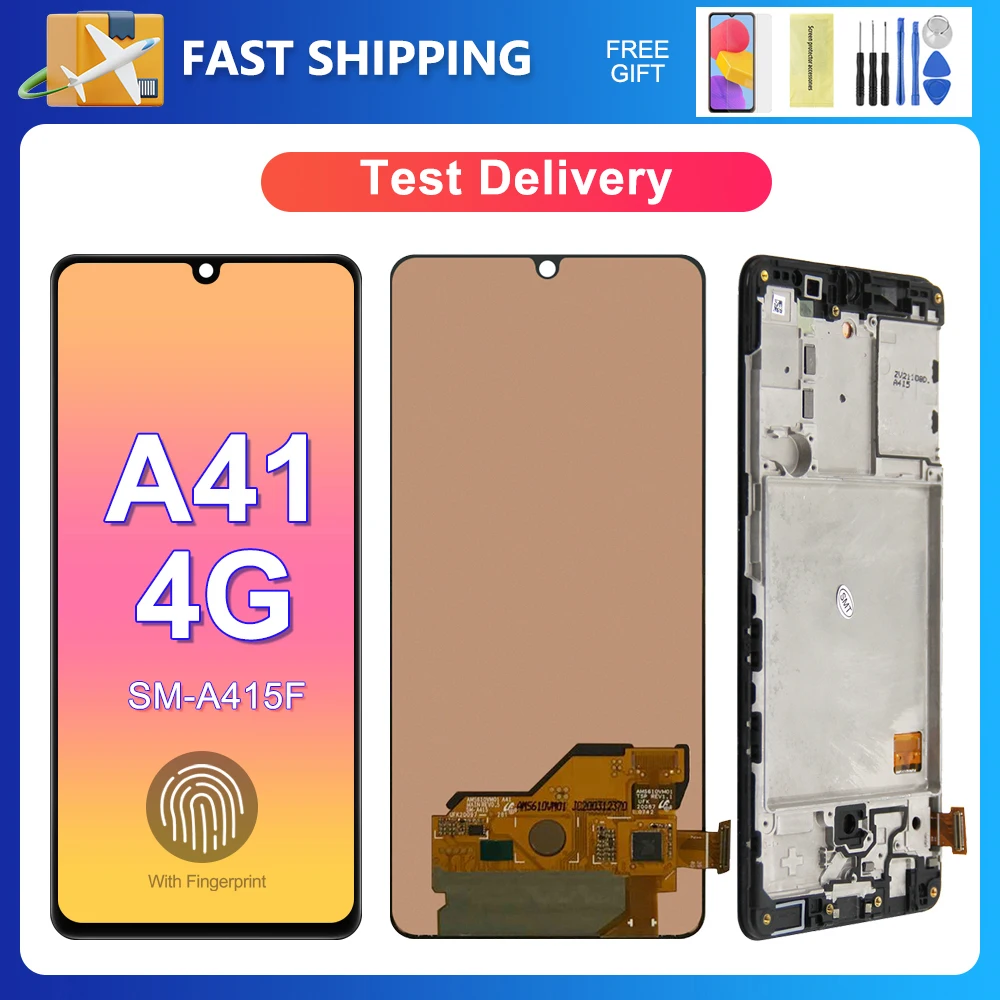 A41 4G For Samsung 6.1\'\'For A415 A415F SCV48 SC-41A LCD Display Touch Screen Digitizer Assembly Replacement