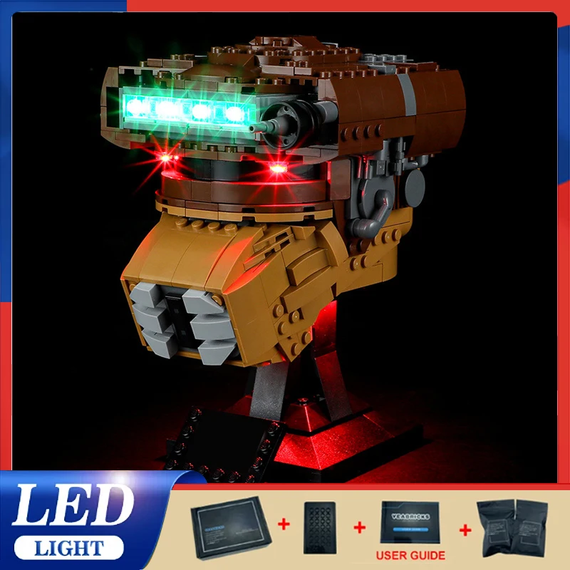 Diy LED Light Kit For LEGO 75351 Princess Helmet (Only LED Light,Without Blocks Model )