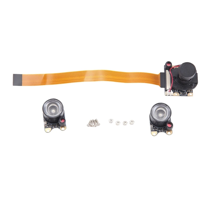 For Raspberry Pi 5/Zero/W/2W Camera Day And Night Vision IR-Cut Adjustable Focus Module, OV5647 5MP 1080P 75° Angle 1 Set