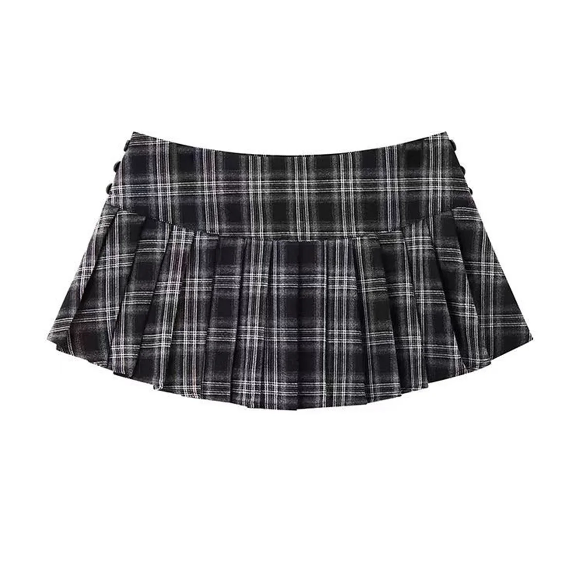Mini Skirts For Woman Black Plaid Skirts Women Y2k Clothes Cute Short Skirts Vintage Pleated Skirts Tweed Summer Outfits
