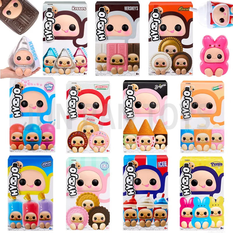 Nouvelle Boîte Mystère HYOJO Squishies – Figurines en Peluche Kawaii Thème Alimentaire Anti-Stress – Jouets Poupées Squishy Surprise Cadeau pour Enfants