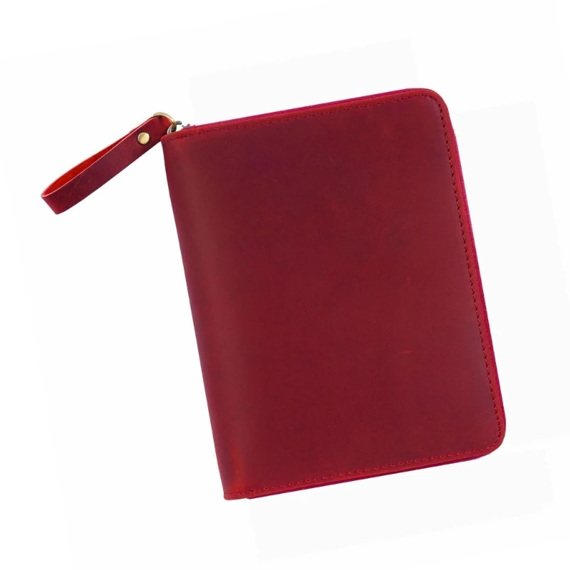 L74B Notebook Leather Cover with Pen Slot for 3.5x5.5Inches Field Notebook Pocket Notepads Handmade Leather Notebook Case