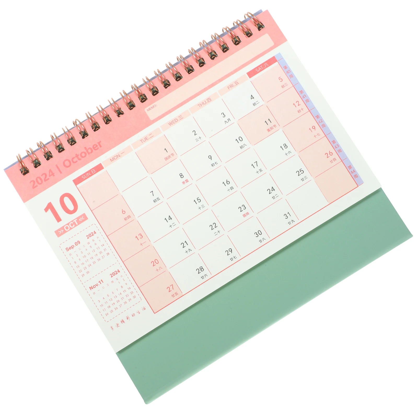 

2024 Desk Medium Monthly Planner Home Accessories Delicate Mini Calendar Home Accessories Students Standing Flip Decor