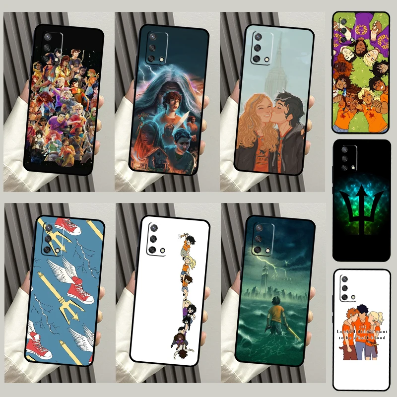 P-Percy Jackson Cartoon Case For OPPO A57 A77 A17 A15 A16 A76 A96 A54 A74 A52 A72 A91 A93 A5 A9 A31 A53 A54S Funda