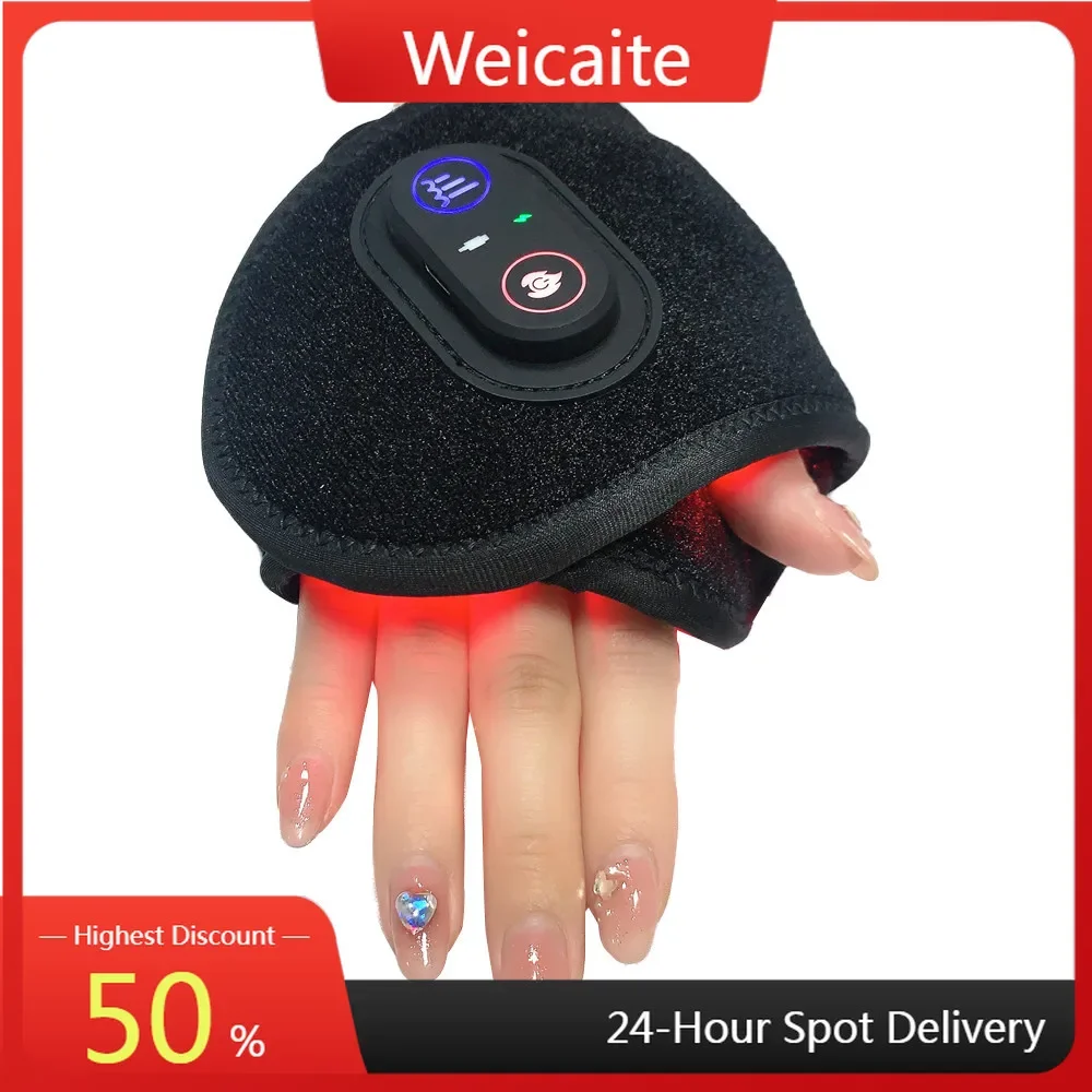 

2024NEW Home Use Flexible Built-in Battery Low EMF 660nm 850nm Infrared Red Light Therapy Hand Wrap Pad Joint Pain Relief