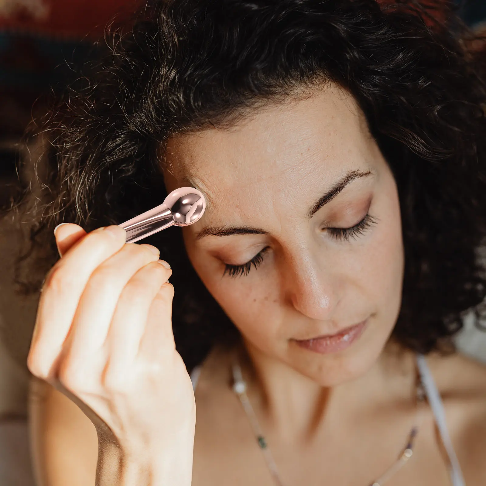 3Pcs High Polish Zinc Alloy Eye Massage Spoon Dual Use Eye Cream Scoop Face Cream Stick Makeup Beauty Tool Relieves Fatigue