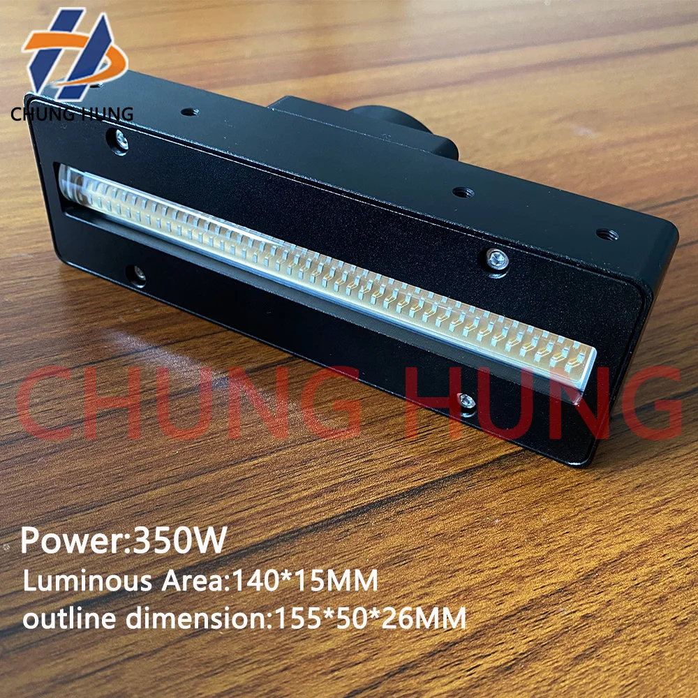 350W 14015mm UV LED Curing Lamp  Area 395nm for UV Flat Panel Printer KINGT HandTop Universal Ink Cure Lamp