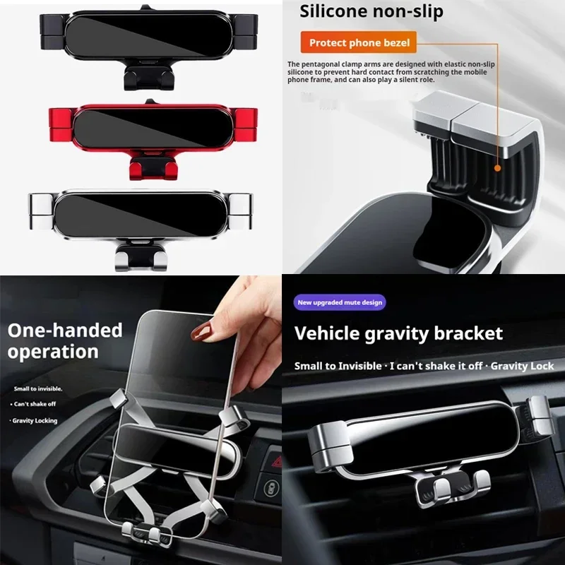 Car Phone Holder For Lexus RX300 RX350 RX450H 2009-2022 Gravity Navigation Bracket GPS Stand Air Outlet Clip Rotatable Support