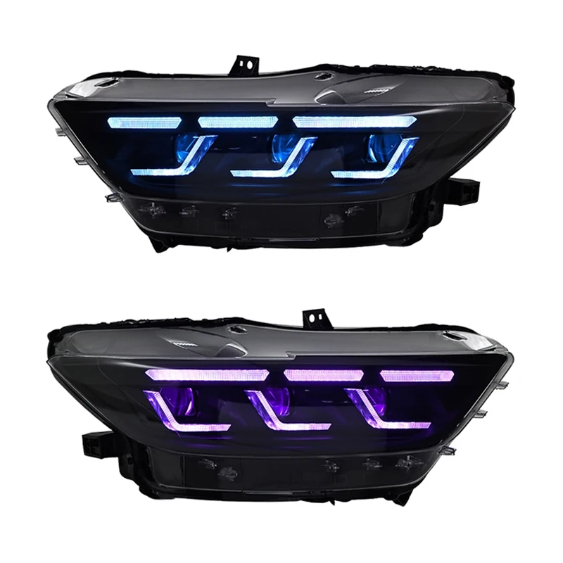 

Комплект RGB-фар для Ford Mustang 2015-2017: Улучшенные передние фары с функцией Plug and Play и дневными ходовыми огнями (DRL)