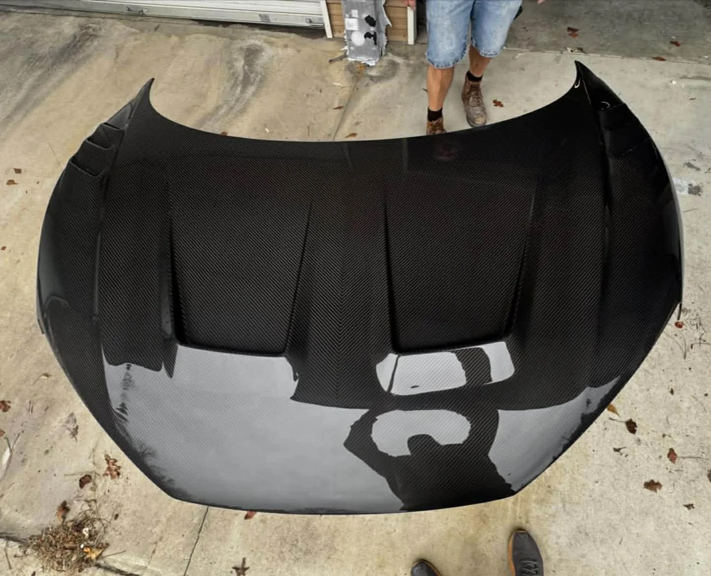 Dry Carbon Fiber Double Sided Carbon Fiber  Paktechz Style Engine Cover for Audi R8 2016-2025