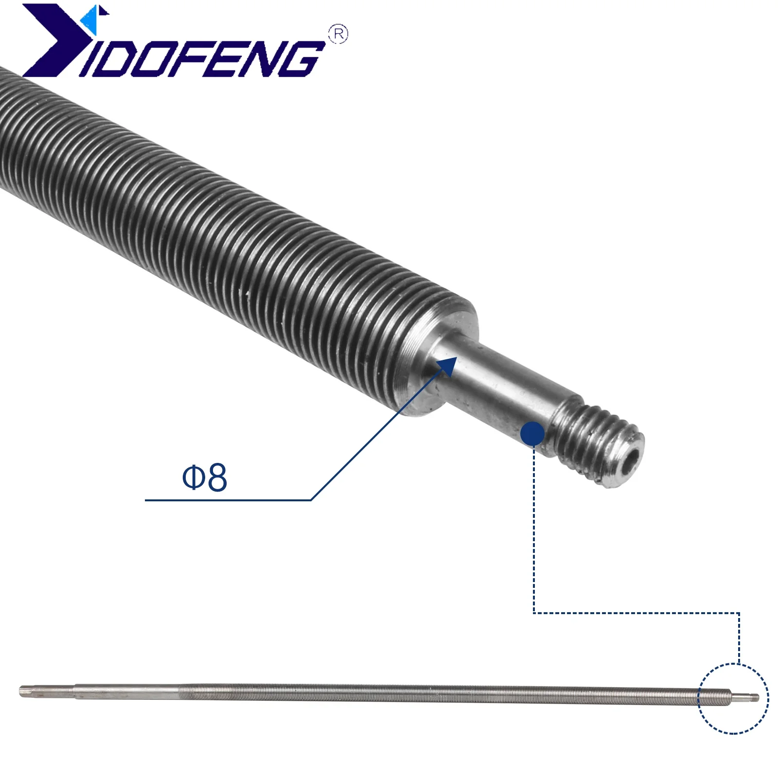 Vite di piombo 1PC per accessori per mini tornio CJ 0618 Parte 708mm M16 * 2.0mm