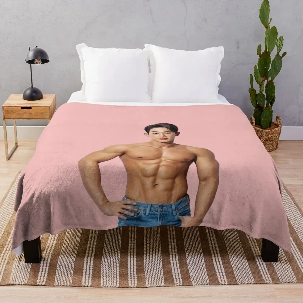 

Wonho Throw Blanket funny gift Designers Hairys Sofa Quilt Blankets